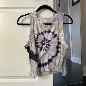 Lucky brand tie dye tank top size medium